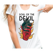 T-shirt lady slim DTG  bella ciao black