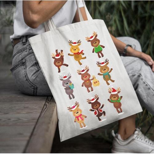 Torba bawełniana Merry chrismas 1