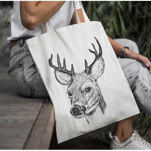 Torba bawełniana Tańczące renifery