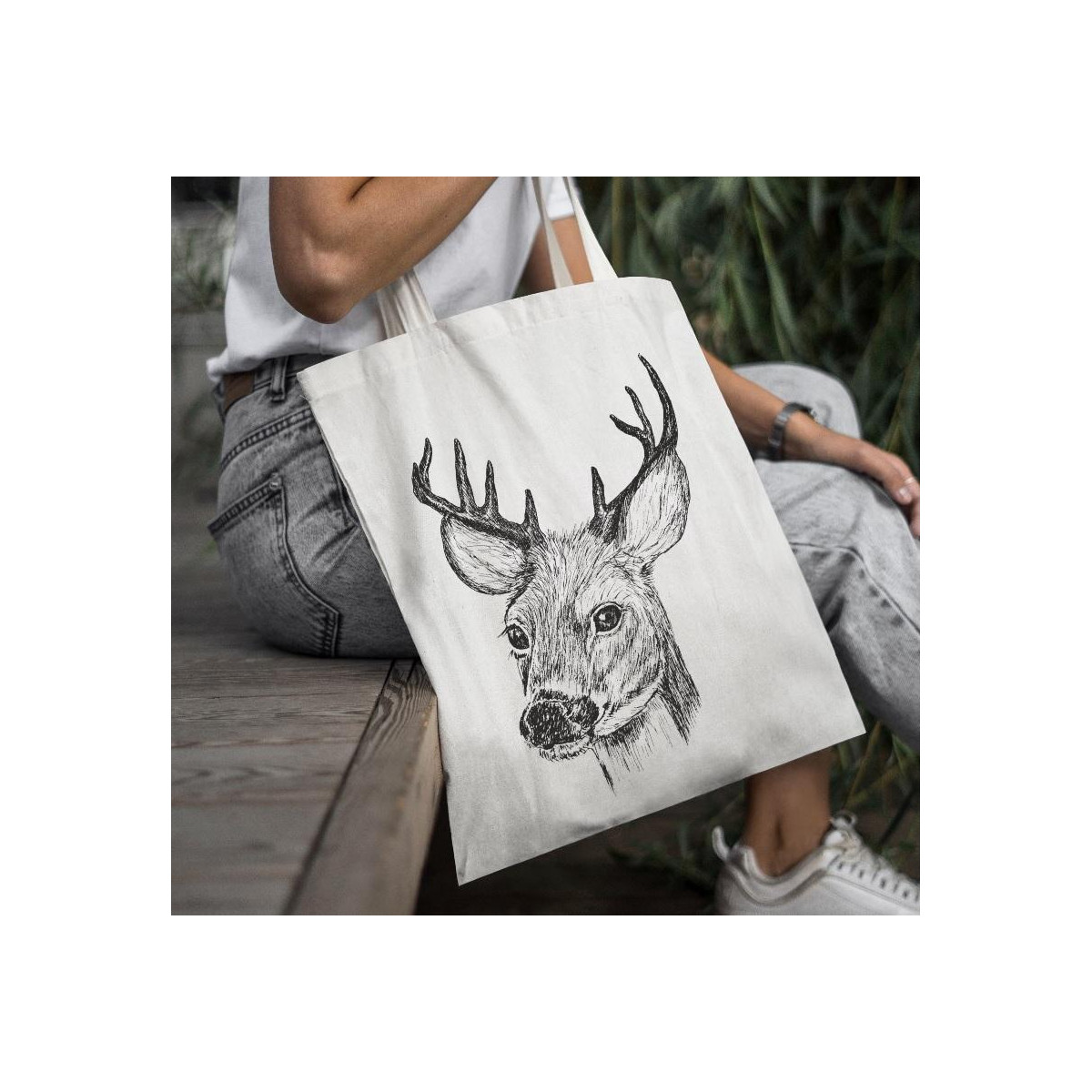 Torba bawełniana Tańczące renifery