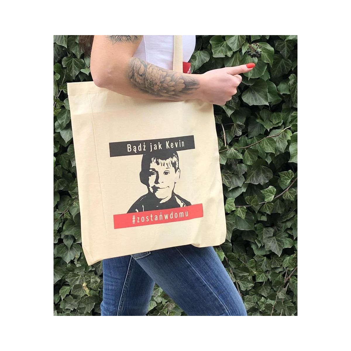 Torba bawełniana ecri king queen love