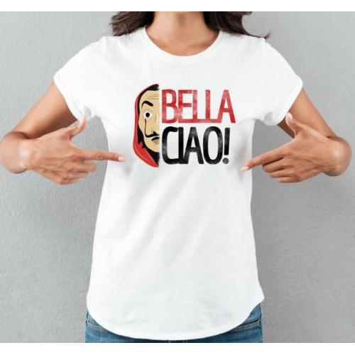 T-shirt lady slim DTG  van gogh