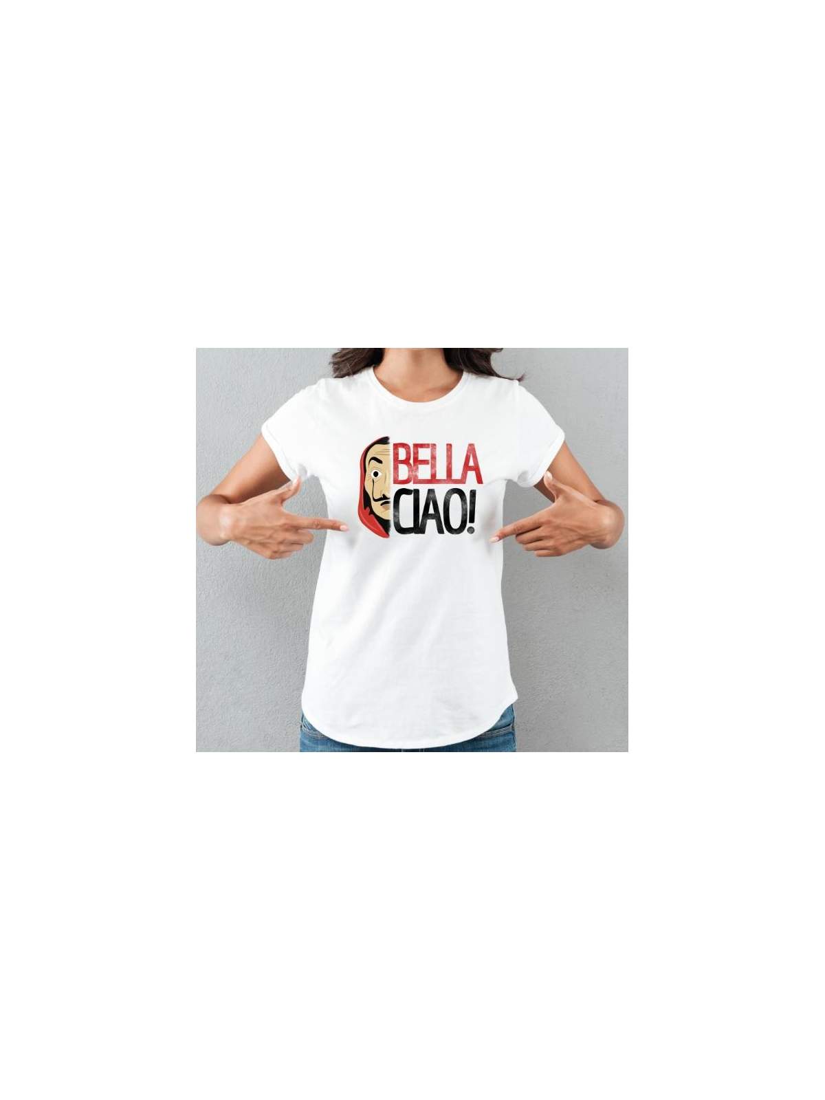 T-shirt lady slim DTG  van gogh