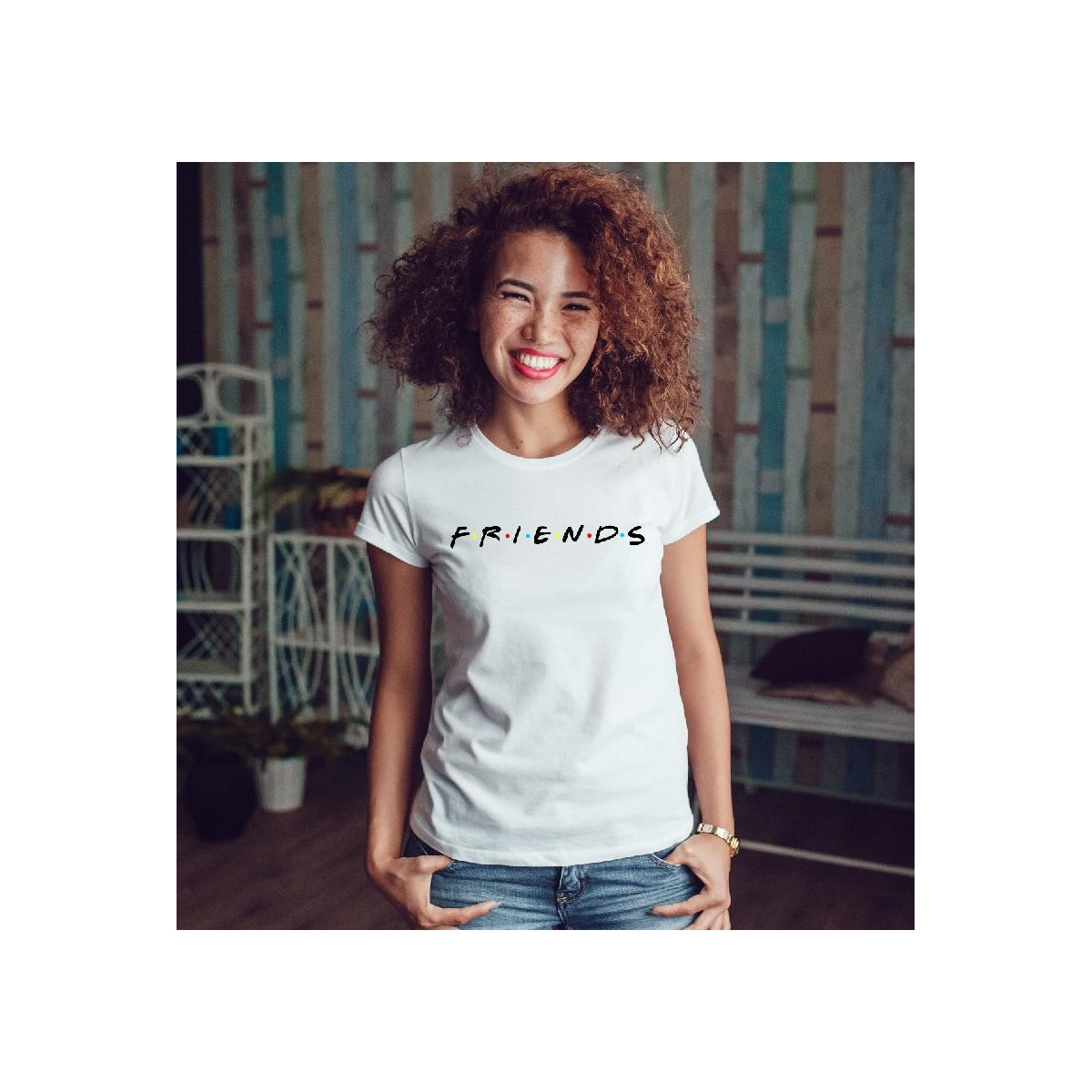 T-shirt lady slim DTG  Kocham góry