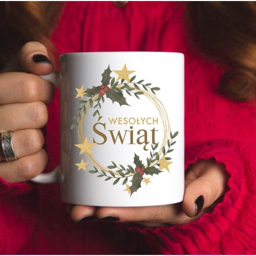 Kubek z nadrukiem Wesołych...