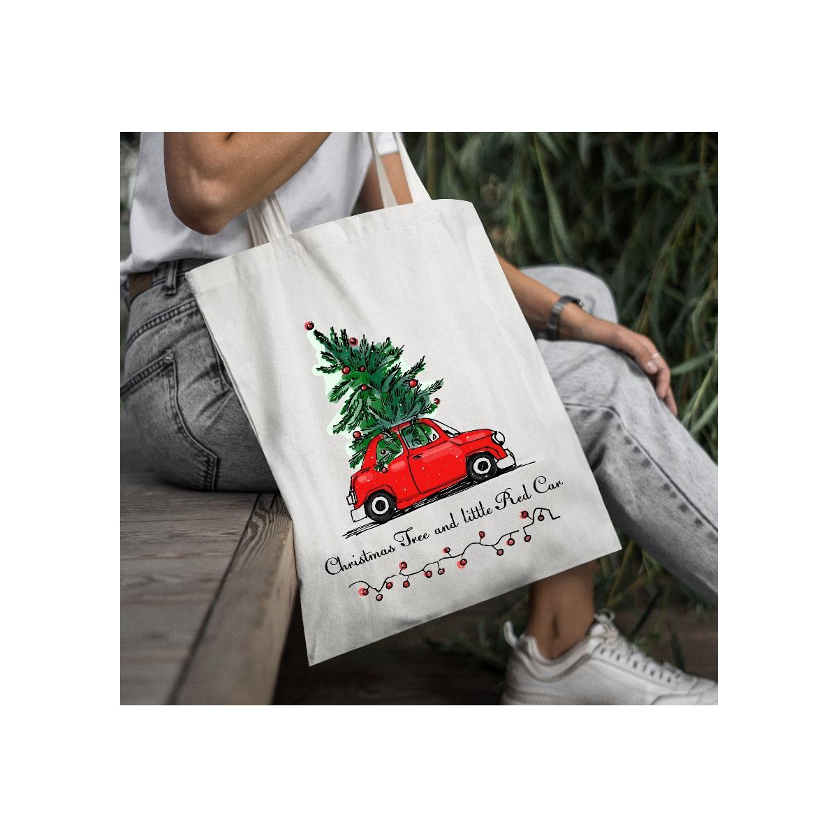 Torba bawełniana Merry chrismas 1