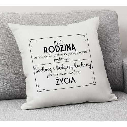 PODUSZKA druk Bycie rodziną