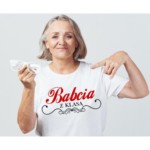T-shirt lady Babcia z klasą