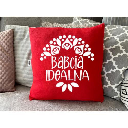 Poduszka czerwona | Babcia...