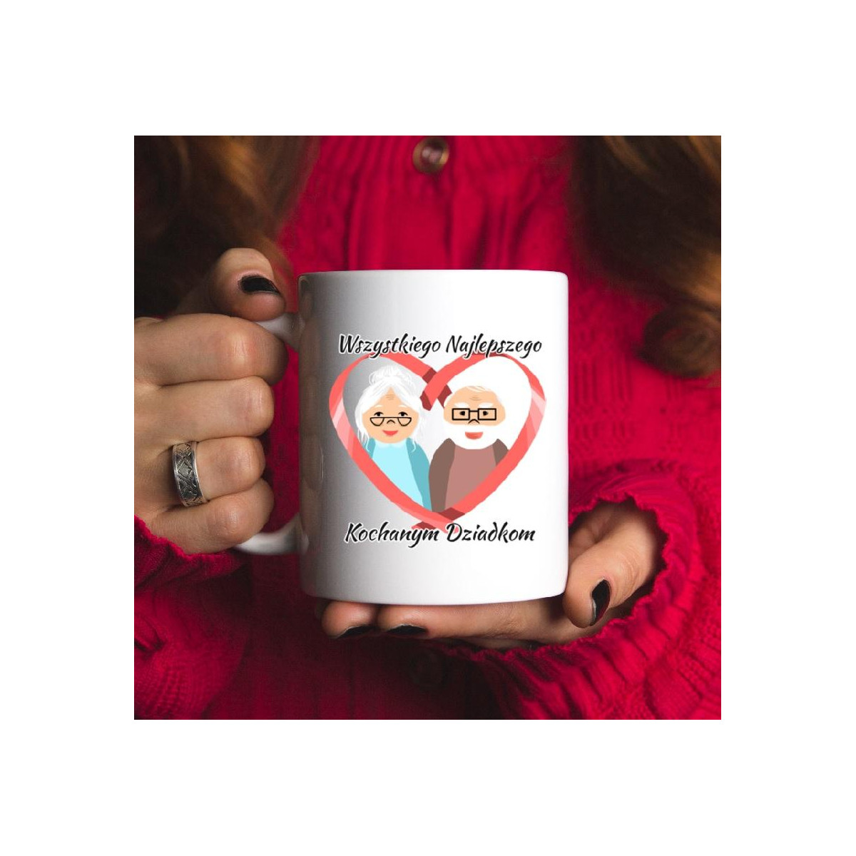 Kubek z nadrukiem Ukochana babcia
