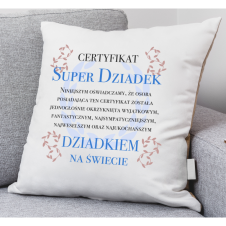 Poduszka | Certyfikat Super Dziadek