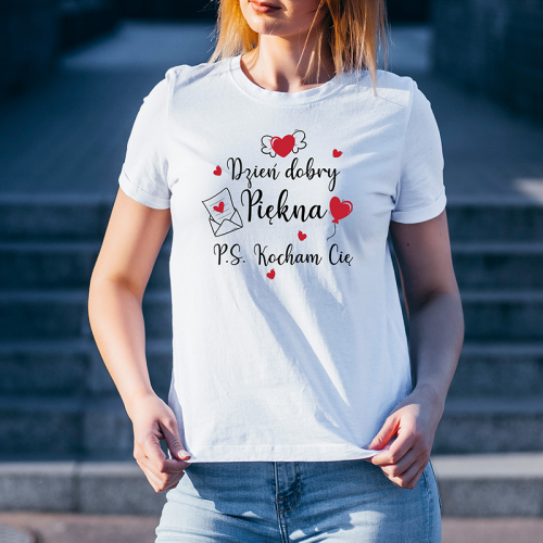 T-shirt lady slim DTG Dzień...