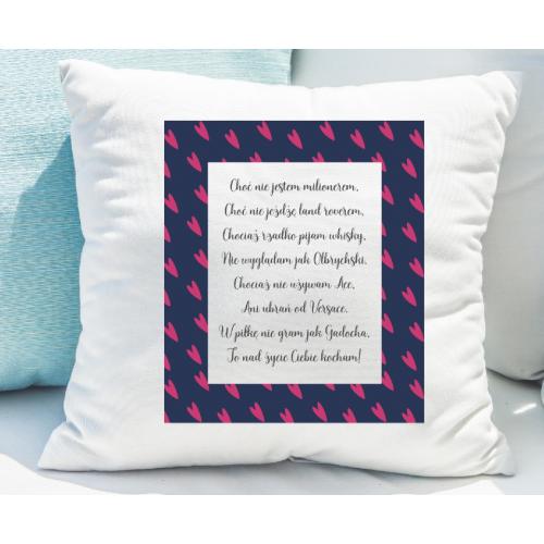 PODUSZKA druk Choć nie...