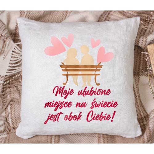 PODUSZKA druk Ulubione miejsce