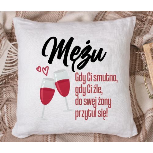 PODUSZKA druk Mężu przytul się