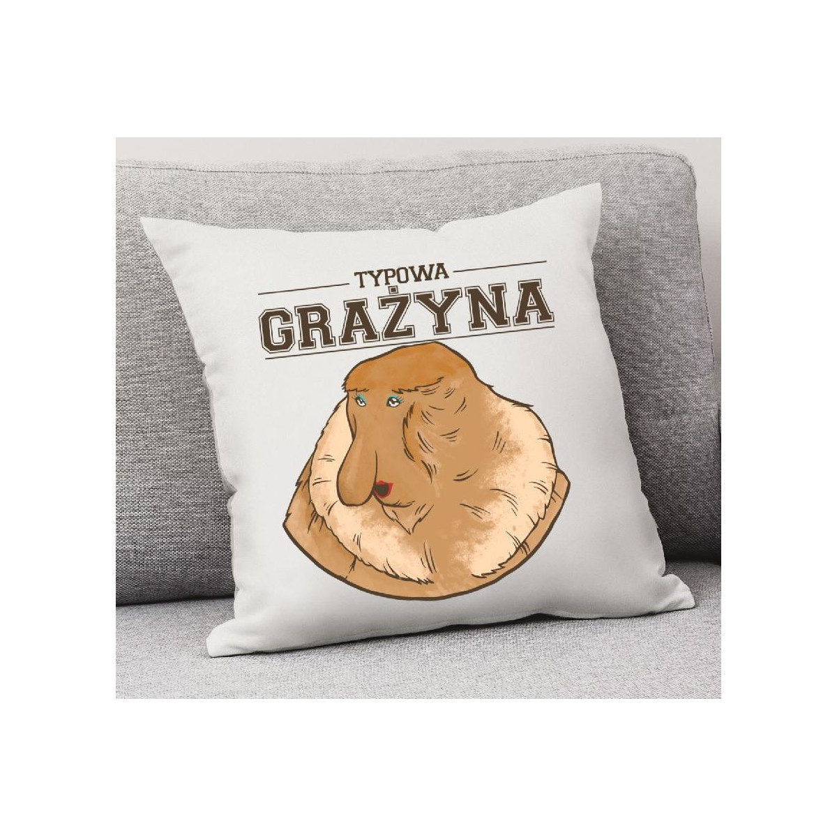 Poduszka Typowa Gra yna Nosacz Brooklynbutik
