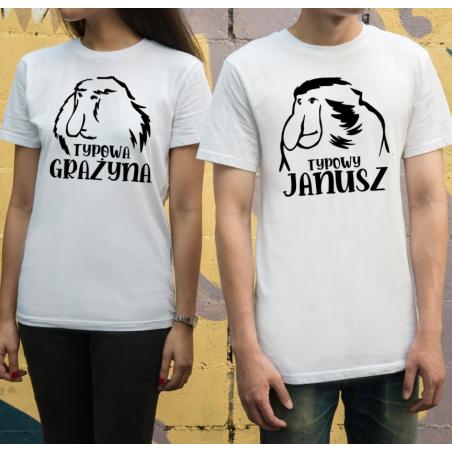 T-shirty dla par Typowa Grażyna Typowy Janusz