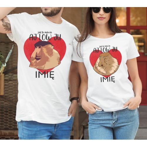 T-shirty dla par Aj Low ju...