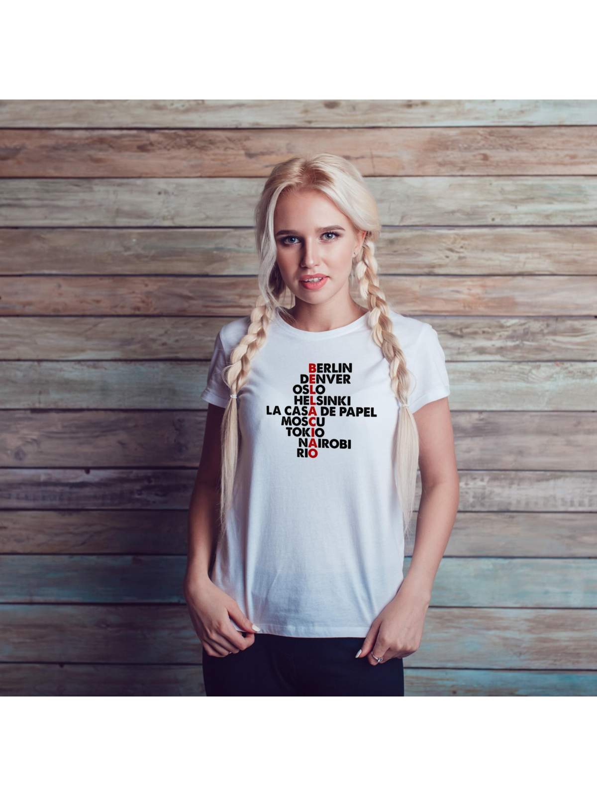 T-shirt lady slim DTG  van gogh