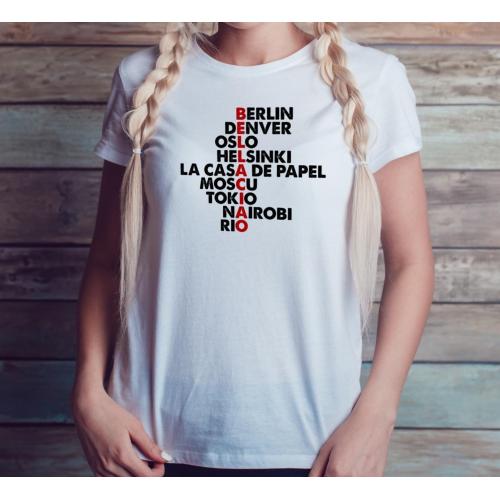 T-shirt lady slim DTG  van gogh