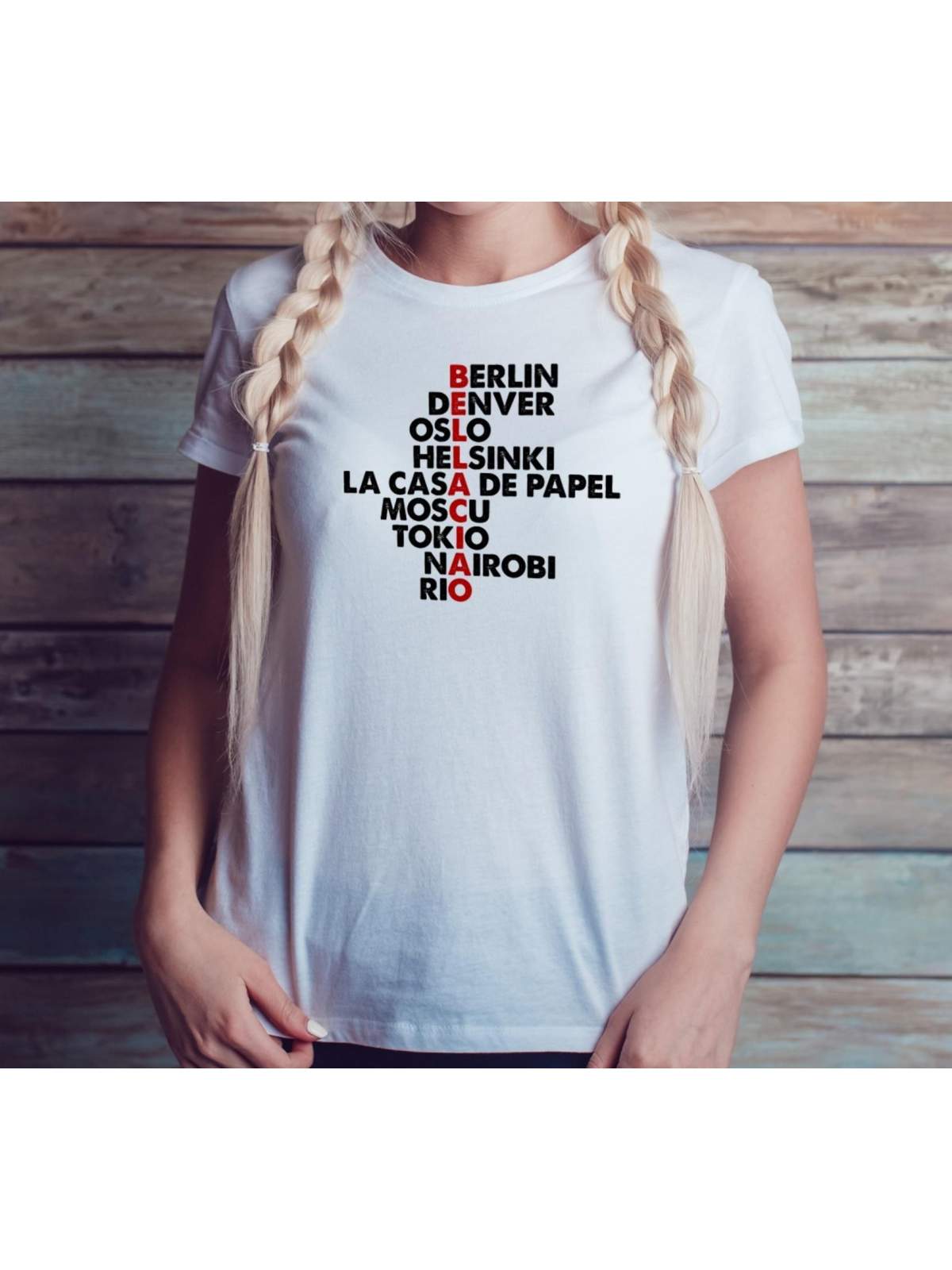 T-shirt lady slim DTG  van gogh