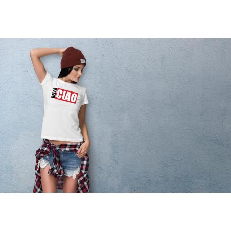 T-shirt lady slim DTG  bella ciao name