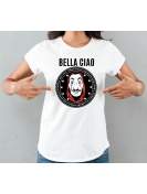 T-shirt lady slim DTG  bella ciao