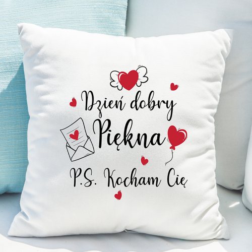 PODUSZKA druk Dzień dobry...