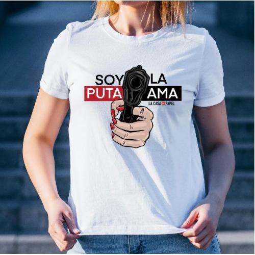 T-shirt lady slim DTG  Team Professor