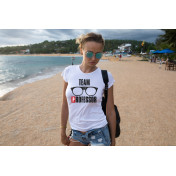 T-shirt lady slim DTG  bella ciao black