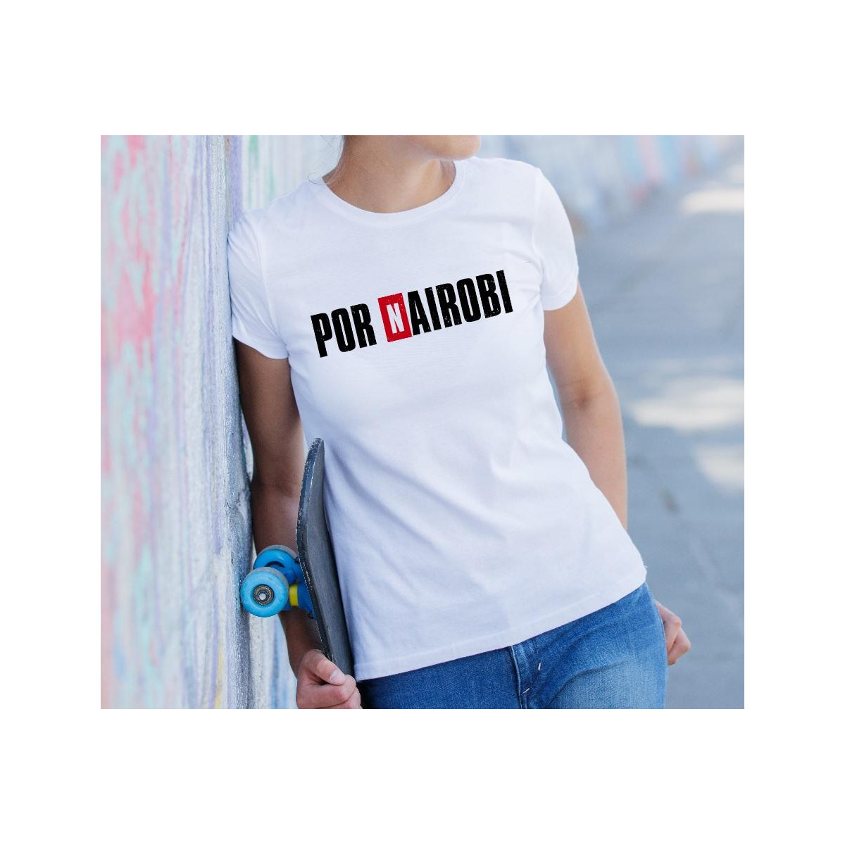 T-shirt lady slim DTG  Team Professor