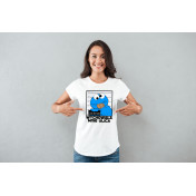 T-shirt lady slim DTG CAN'T TOUCH THIS