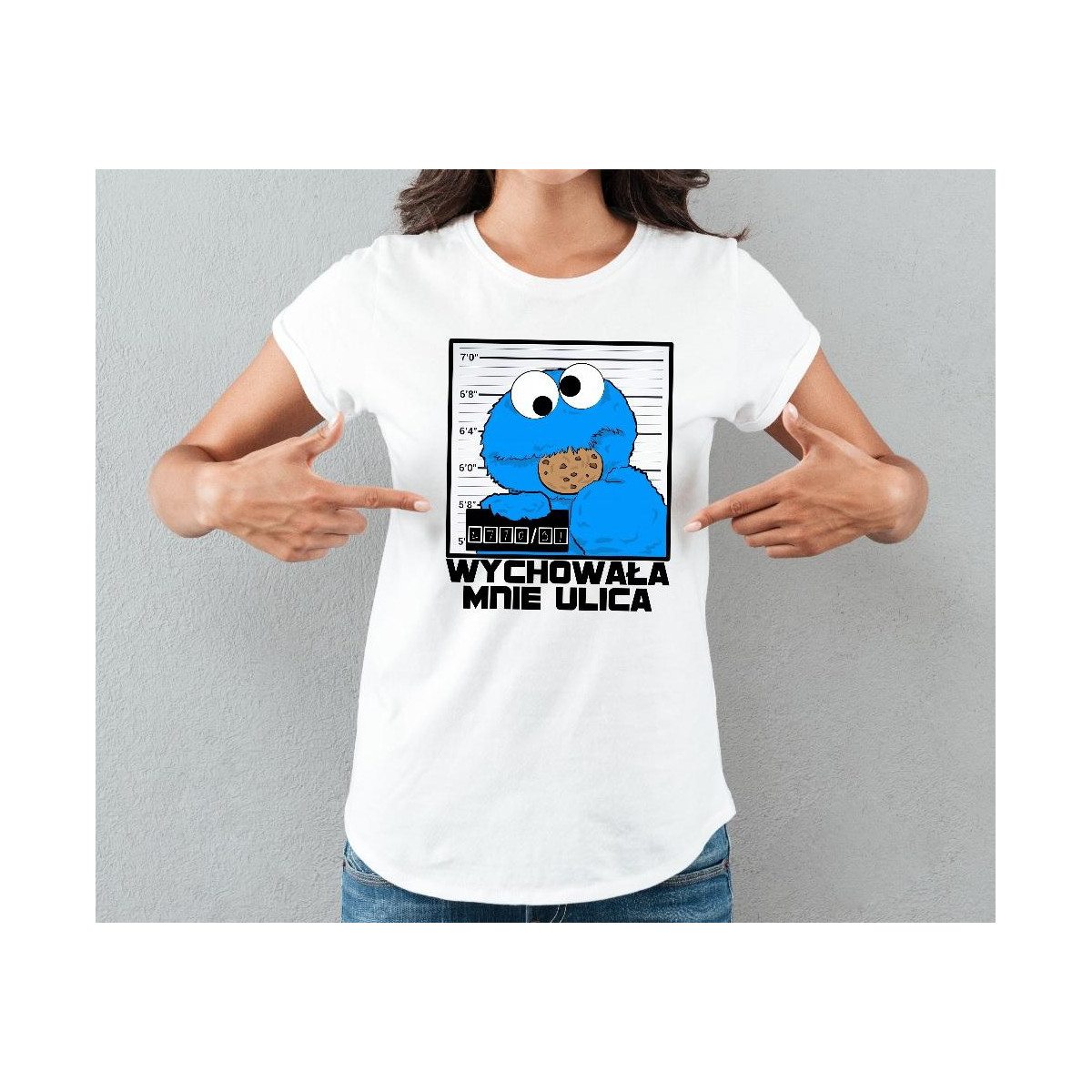 T-shirt lady slim DTG CAN'T TOUCH THIS