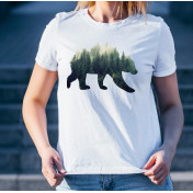 T-shirt lady slim DTG  Kocham góry