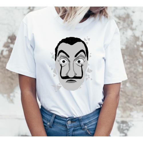 T-shirt lady slim DTG Maska...