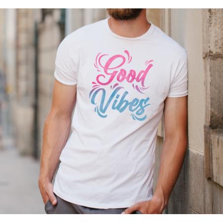 T-shirt oversize DTG Good Vibes color