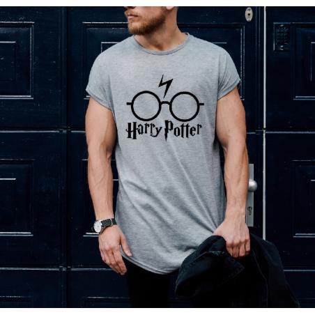 T-shirt oversize szara HP