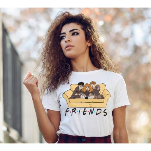 T-shirt lady slim HP friends