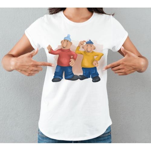 T-shirt lady slim PatMat Kleks