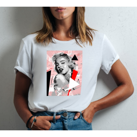 T-shirt lady slim Marilyn Monroe