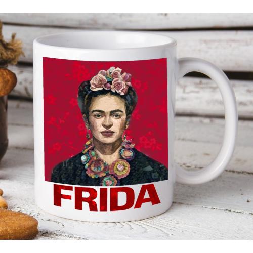 Kubek z nadrukiem Frida red