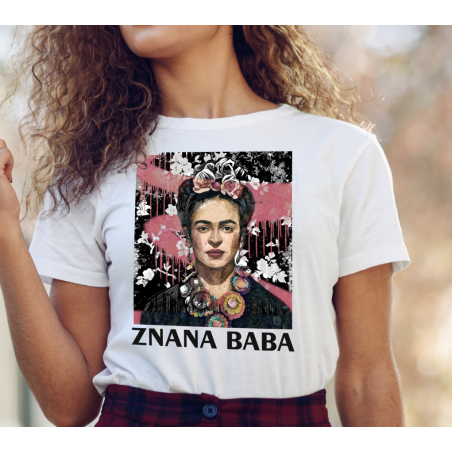 T-shirt lady slim DTG  Znana Baba frida
