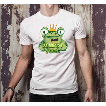 T-shirt oversize DTG Żajebista facet green