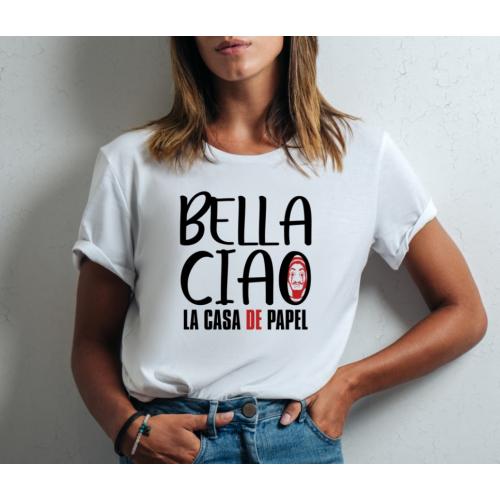T-shirt lady slim DTG Bella...