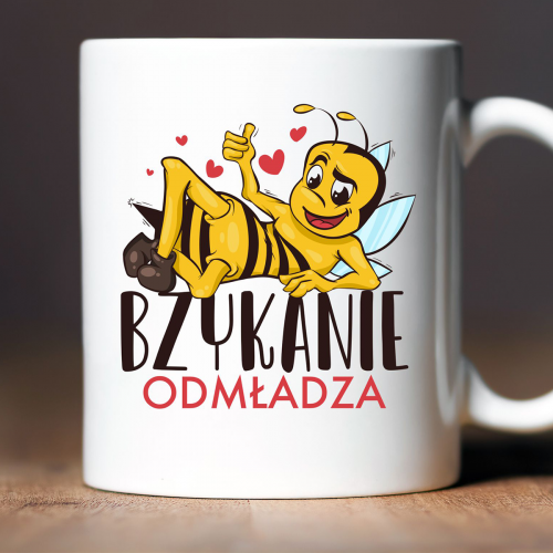 Kubek z nadrukiem Bzykanie...