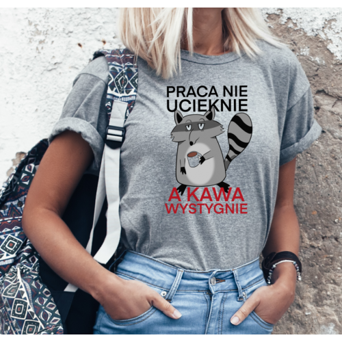 T-shirt lady SZARA Praca...