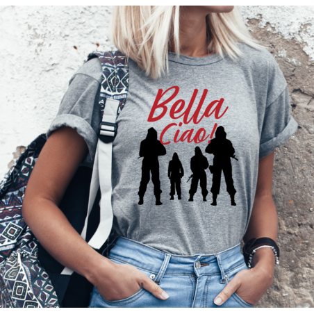 T-shirt lady SZARA Team Bella Ciao