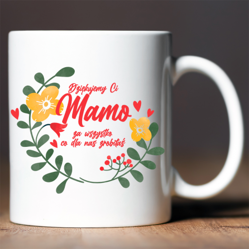 Kubek z nadrukiem Dziękuje...