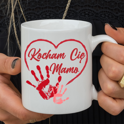 Kubek z nadrukiem Kocham...