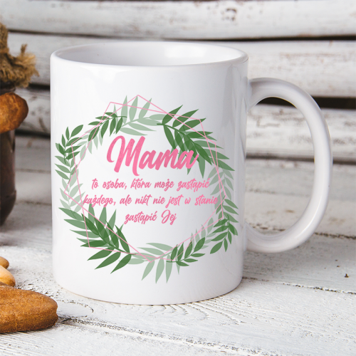 Kubek z nadrukiem Zastąpić...